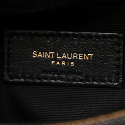 Saint Laurent Patent Y Quilted Monogram Medium Loulou Chain Satchel Black 6 of 12