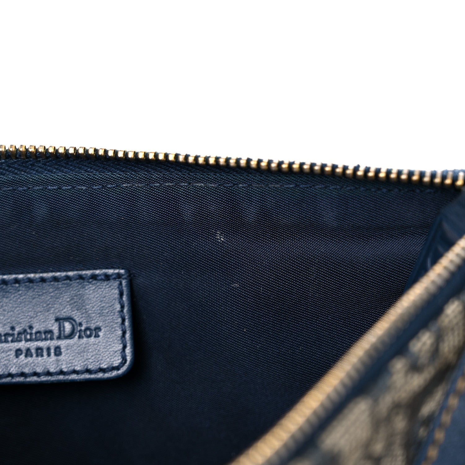 Christian Dior Monogram Mini Saddle Pochette Navy 12 of 20