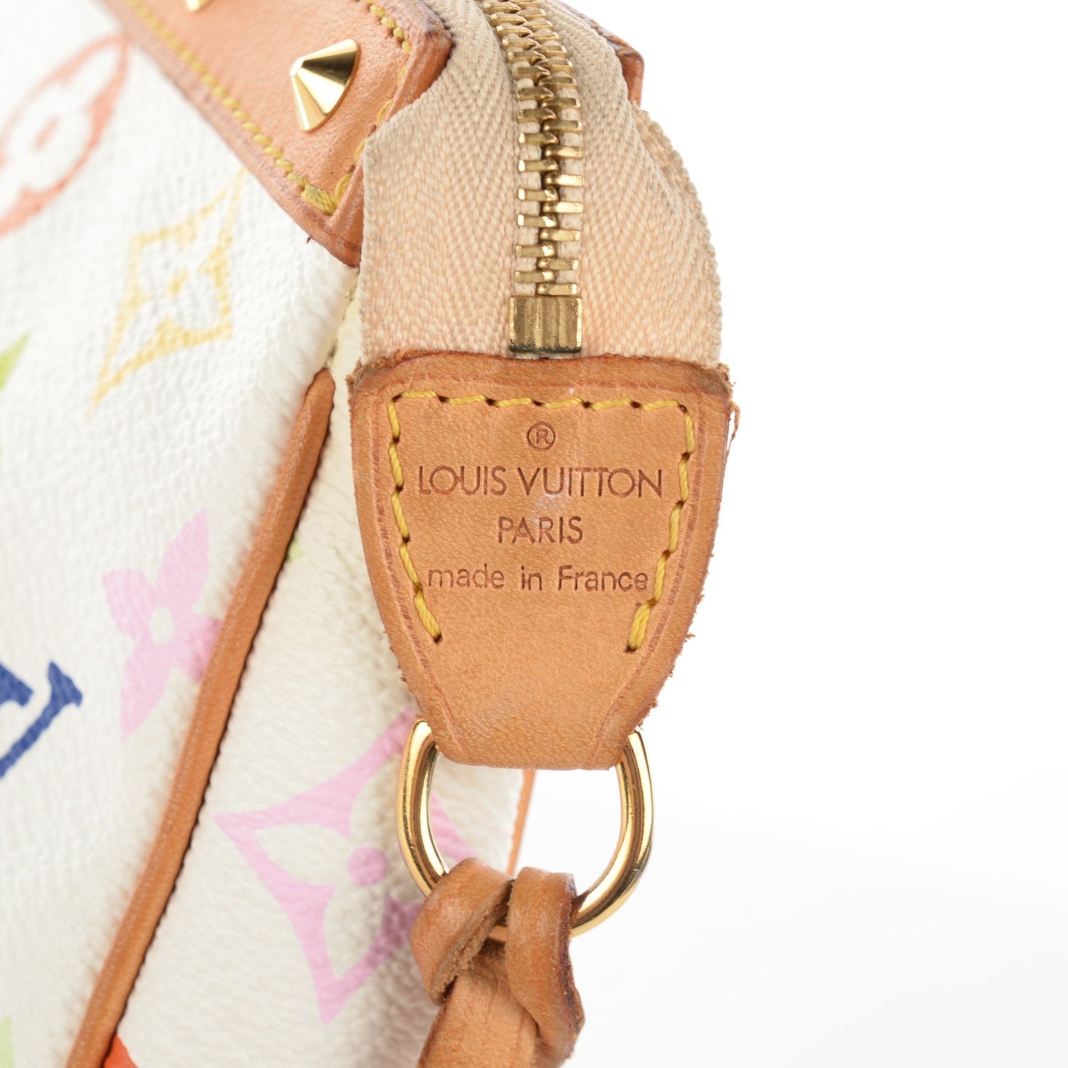 Louis Vuitton Monogram Multicolor Pochette Accessories White 7 of 9
