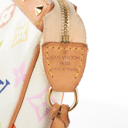 Louis Vuitton Monogram Multicolor Pochette Accessories White 7 of 9