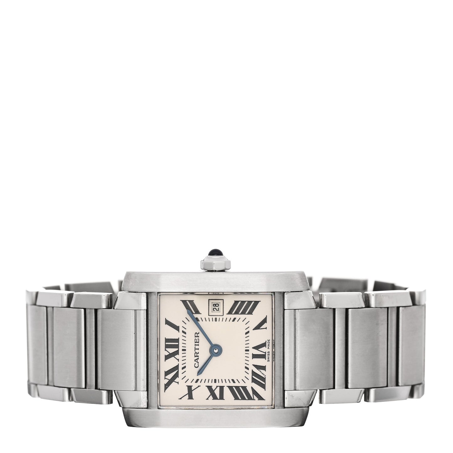 Stainless Steel 25mm Tank Francaise Quartz Watch