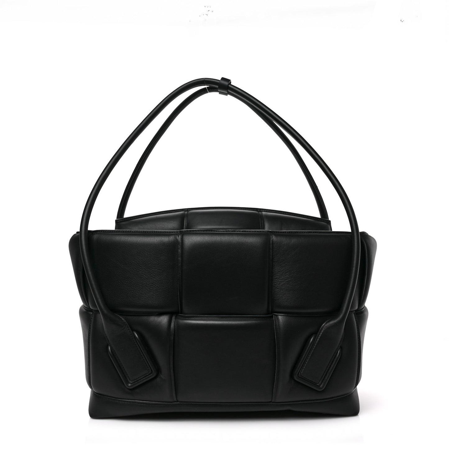 BOTTEGA VENETA Nappa Maxi Intrecciato Padded Large Arco Black