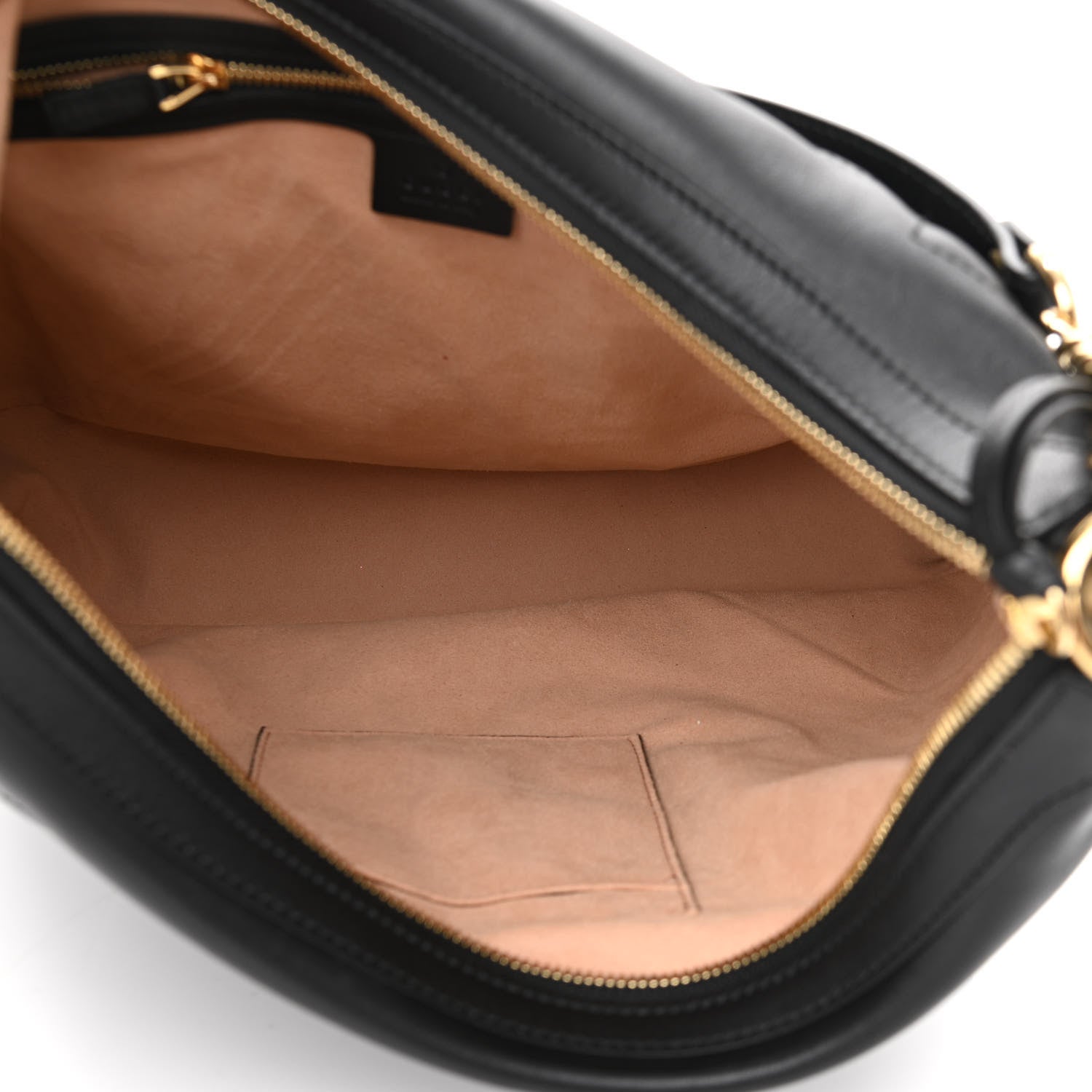 Gucci Apollo Calfskin GG Dadini Embroidered Chain Hobo Black 5 of 11