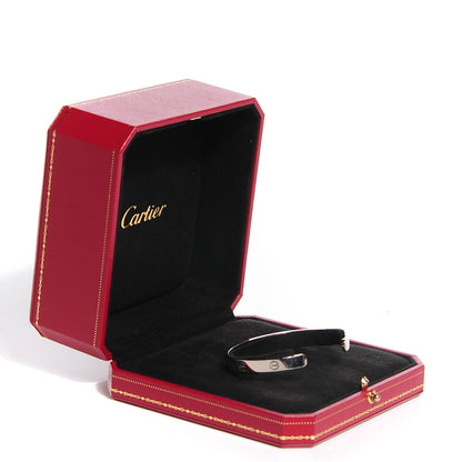 Cartier 18K White Gold LOVE Cuff Bracelet 20 5 of 5