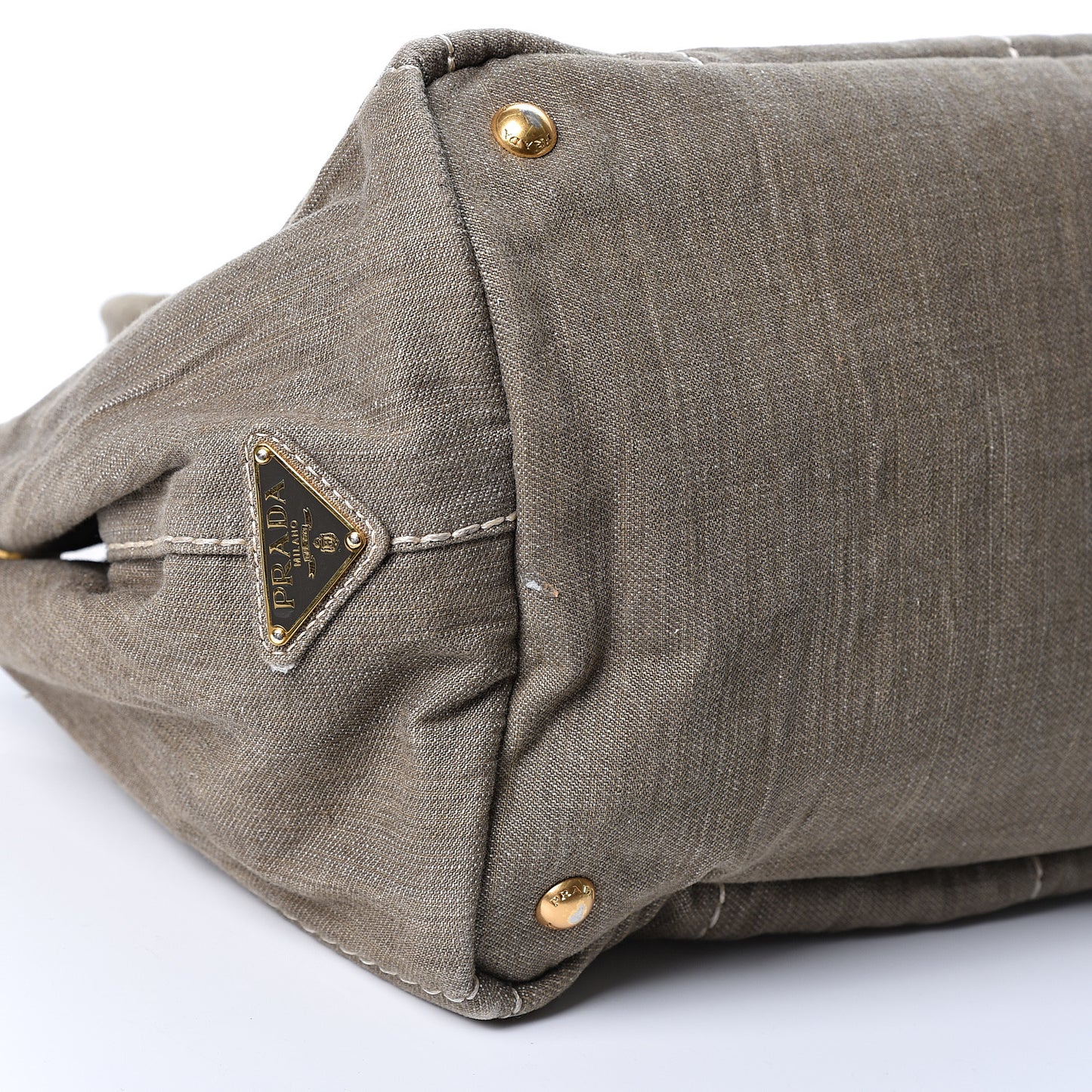 Denim Logo Tote Militare