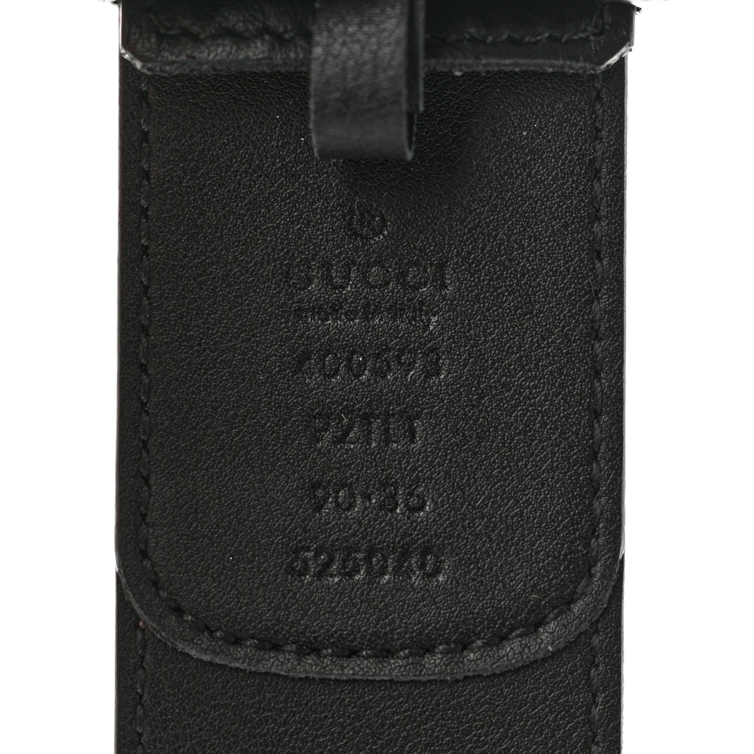 Gucci GG Supreme Monogram Matte Plutone Calfskin Double G 40mm Belt 90 36 Beige Ebony Black 3 of 5