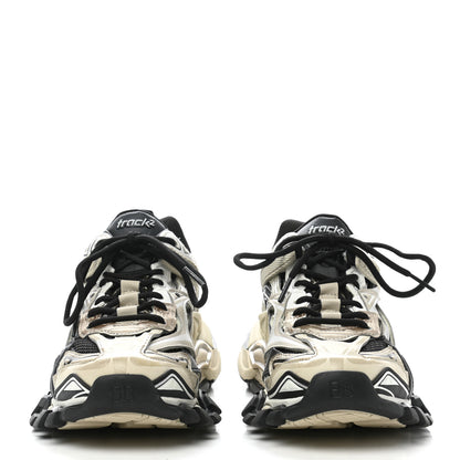 Balenciaga Rubber Mesh Bi-Color Womens Track.2 Open Sneakers 39 Beige Black 2 of 8