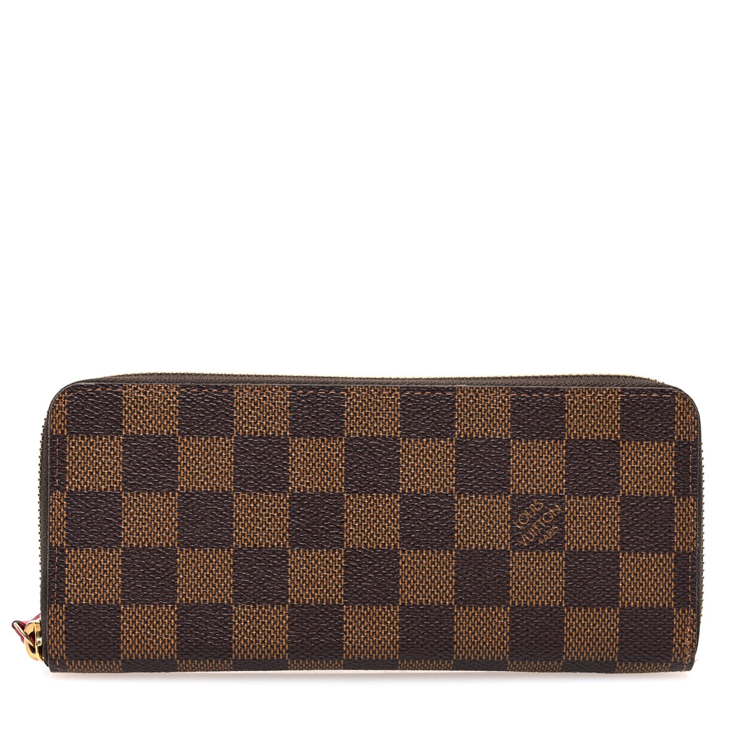 Damier Ebene Clemence Wallet Cherry
