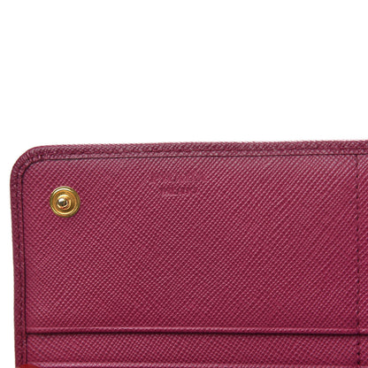 Prada Saffiano Metal Continental Flap Wallet Ametista 7 of 10
