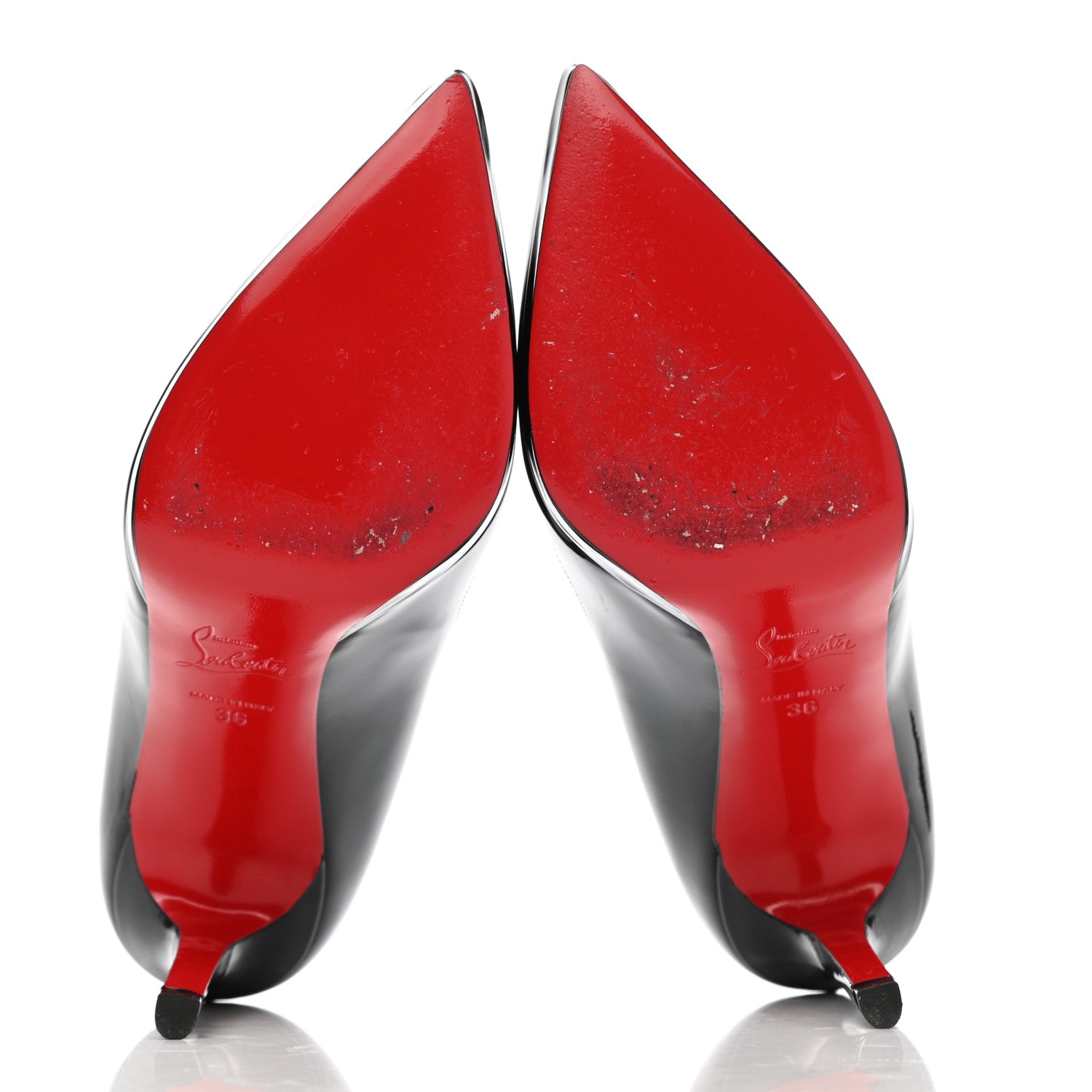 Christian Louboutin Patent Pigalle Plato 100 Pumps 36 Black 5 of 9