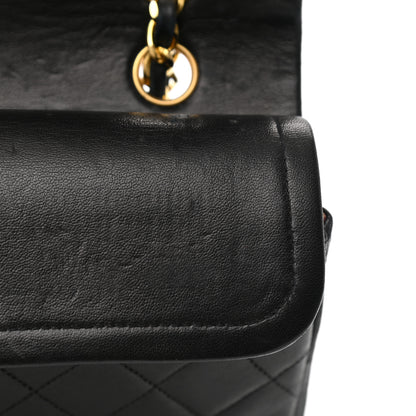 Chanel Lambskin Quilted Medium Double Flap Black 18 of 20