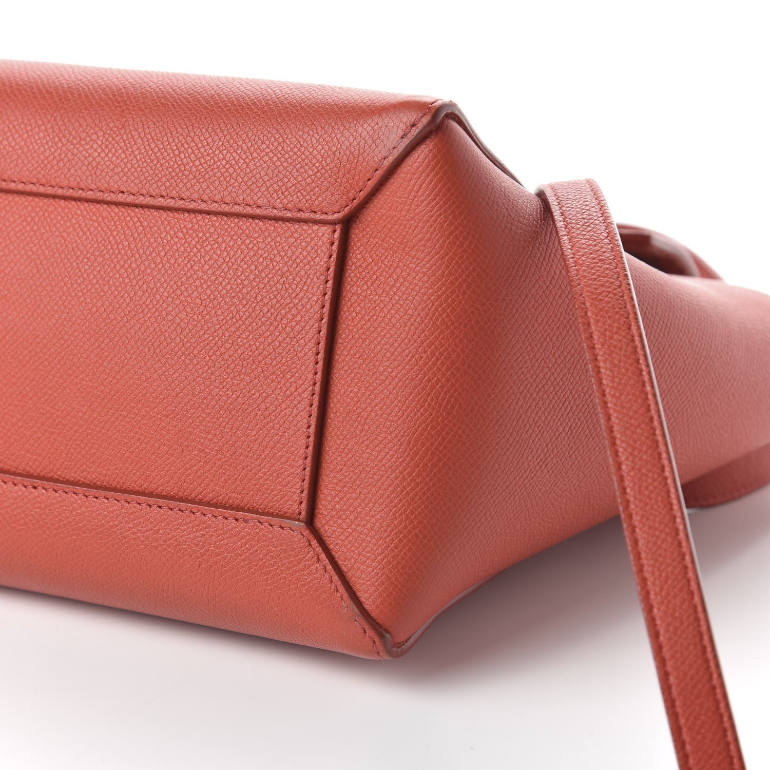 Celine Baby Grained Calfskin Micro Belt Bag Poppy 7 of 9