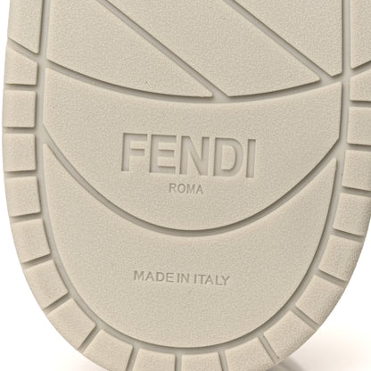 Fendi Calfskin Mens Fendi Match Low Top Sneakers 7 White Beige 8 of 10