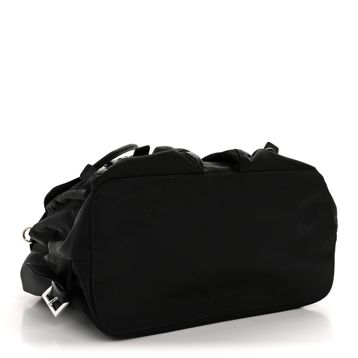 Re-Nylon Vela Saffiano Medium Backpack Black