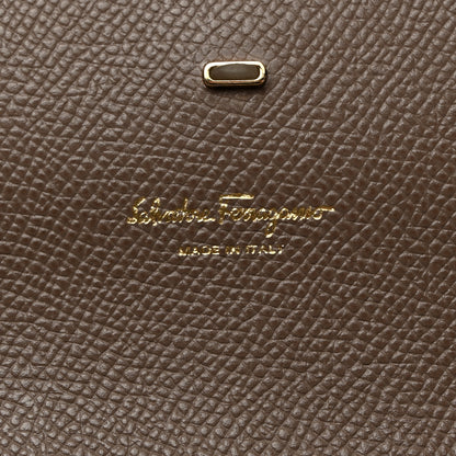 Salvatore Ferragamo Hammered Calfskin Gancini Icona Mini Bag Beige 9 of 19
