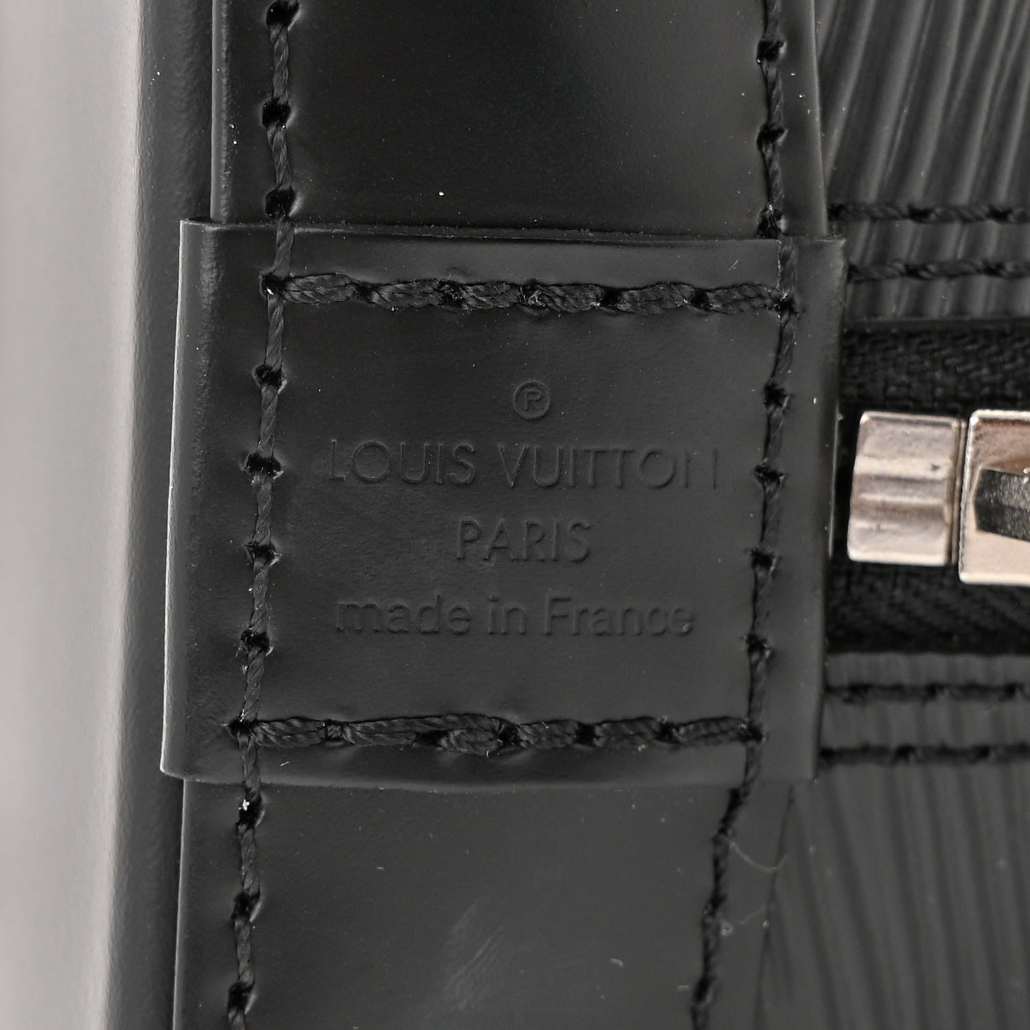 Louis Vuitton Epi Jacquard Alma BB Black 6 of 9