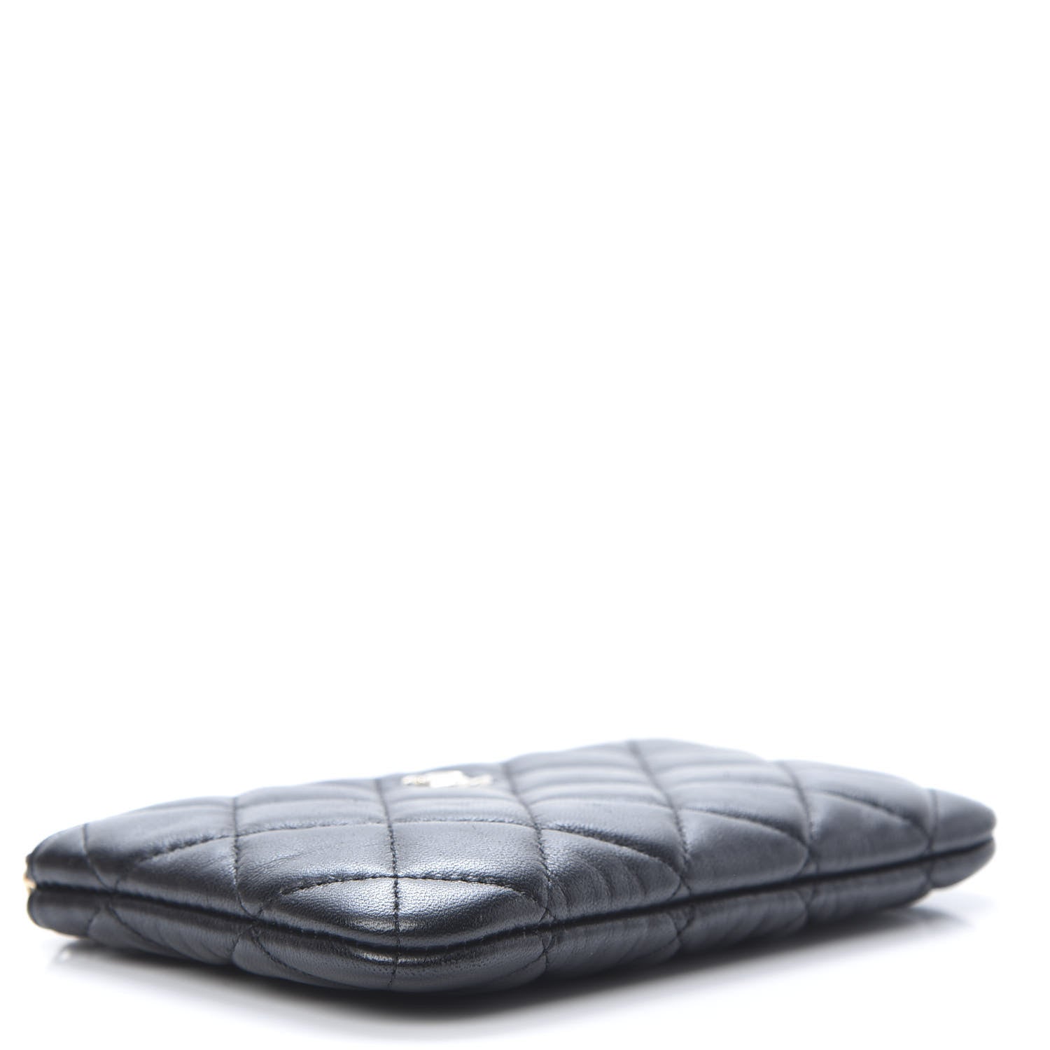 Chanel Lambskin Quilted Small Cosmetic Case Black 4 of 7