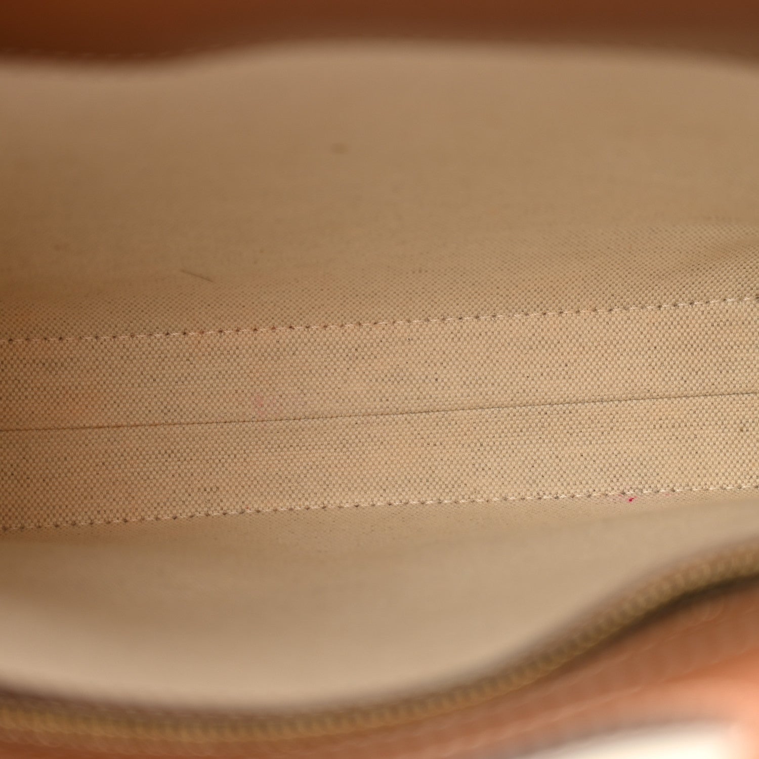 Burberry Canvas Smooth Calfskin Two Tone Mini Pocket Bag Natural Malt Brown 5 of 12