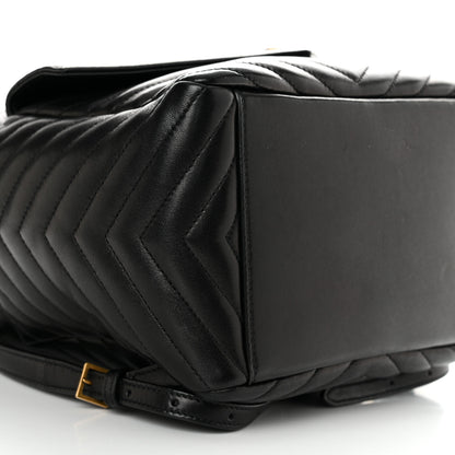 Saint Laurent Lambskin Matelasse Monogram Joe Backpack Black 9 of 11