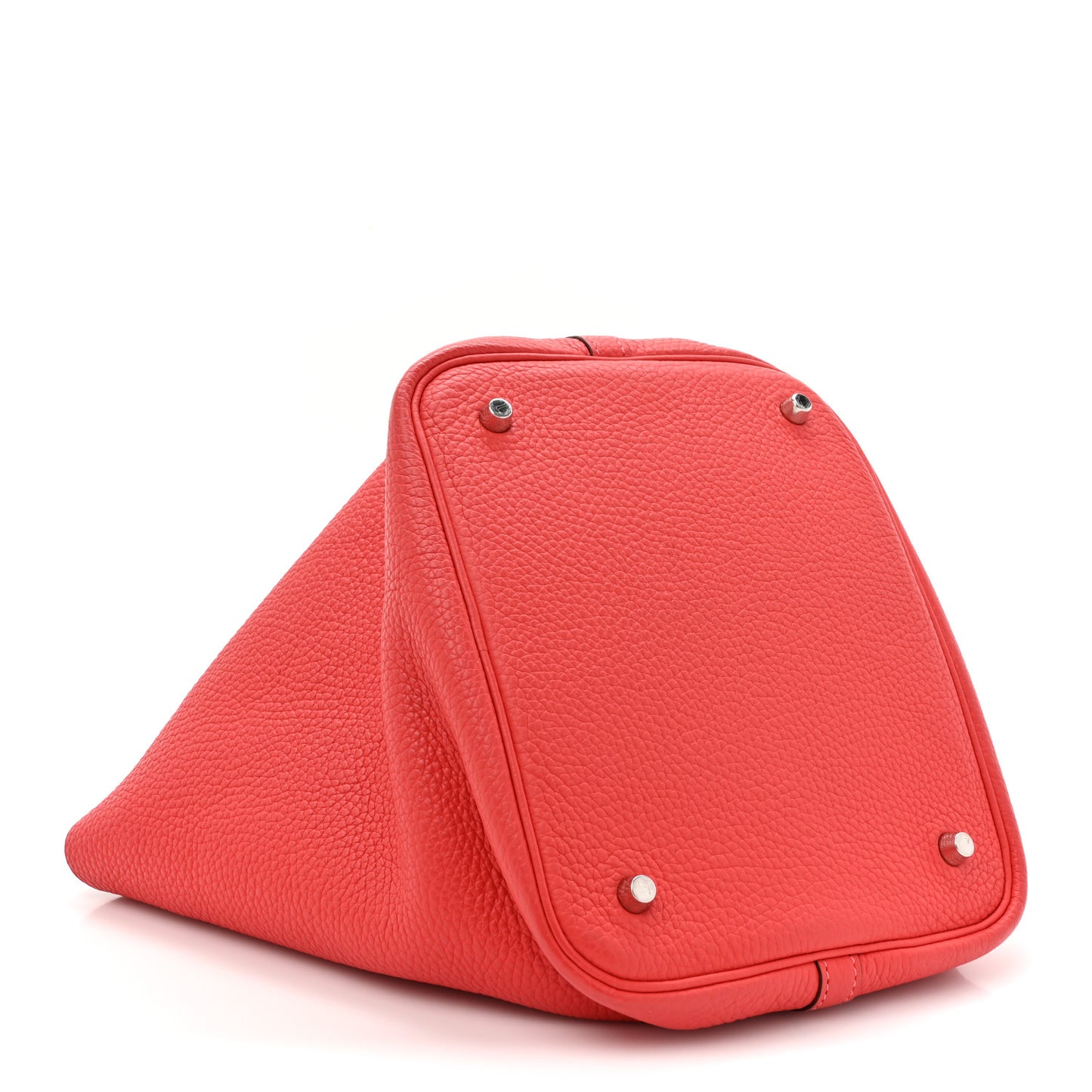 Taurillon Clemence Picotin Lock 22 MM Rouge Pivoine