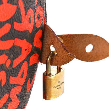 Louis Vuitton Monogram Graffiti Speedy 30 Orange 10 of 13