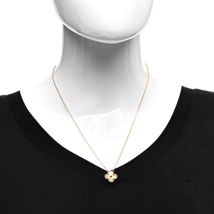 Van Cleef & Arpels 18K Yellow Gold Guilloche Vintage Alhambra Pendant Necklace 2 of 5