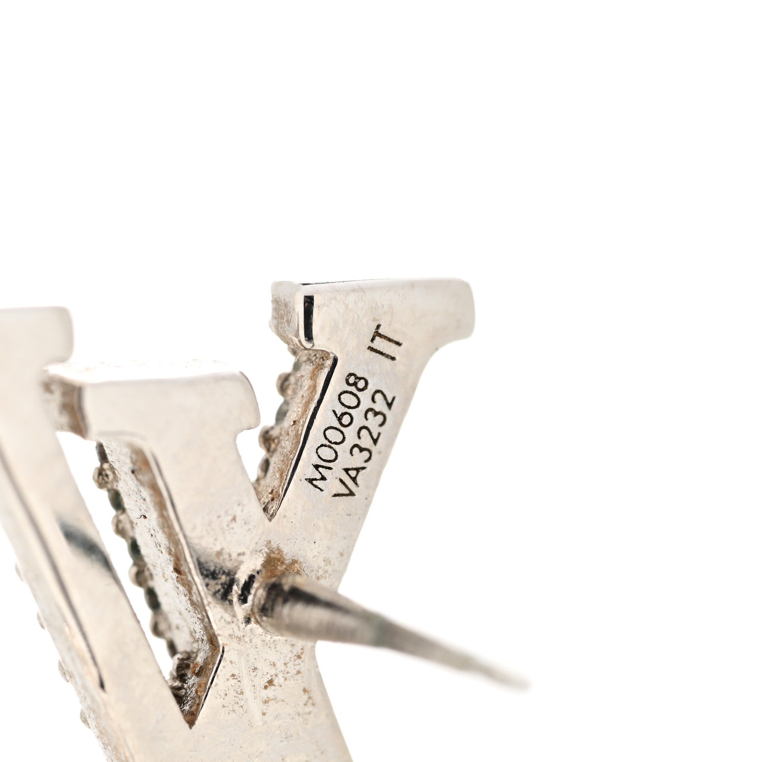 Louis Vuitton Crystal LV Iconic Earrings Silver 4 of 8