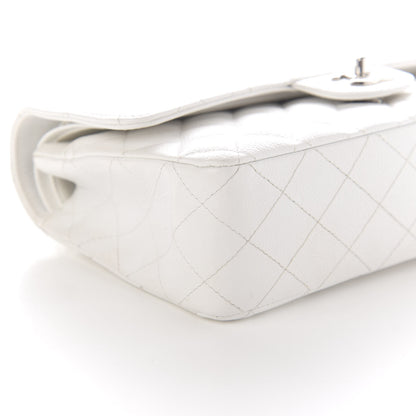 Chanel Caviar Quilted Medium Double Flap White 7 of 12