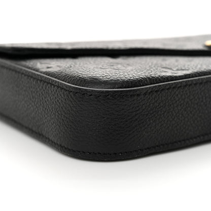 Louis Vuitton Empreinte Pochette Felicie Chain Wallet Black 9 of 10