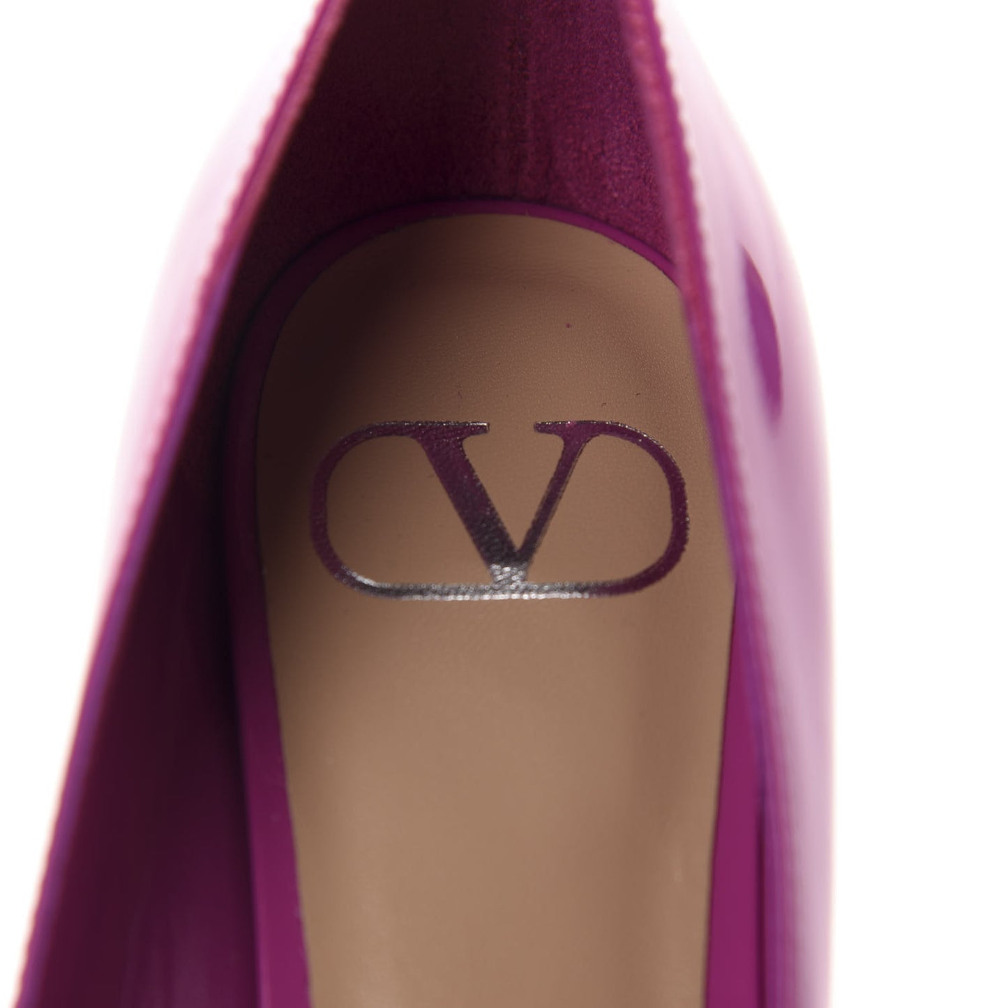 Patent Vlogo Signature 80 Pumps 37.5 Radiant Orchid