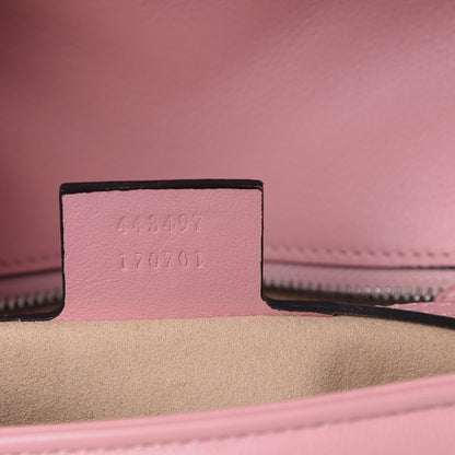 Gucci Calfskin Matelasse Small GG Marmont Shoulder Bag Wild Rose 6 of 12