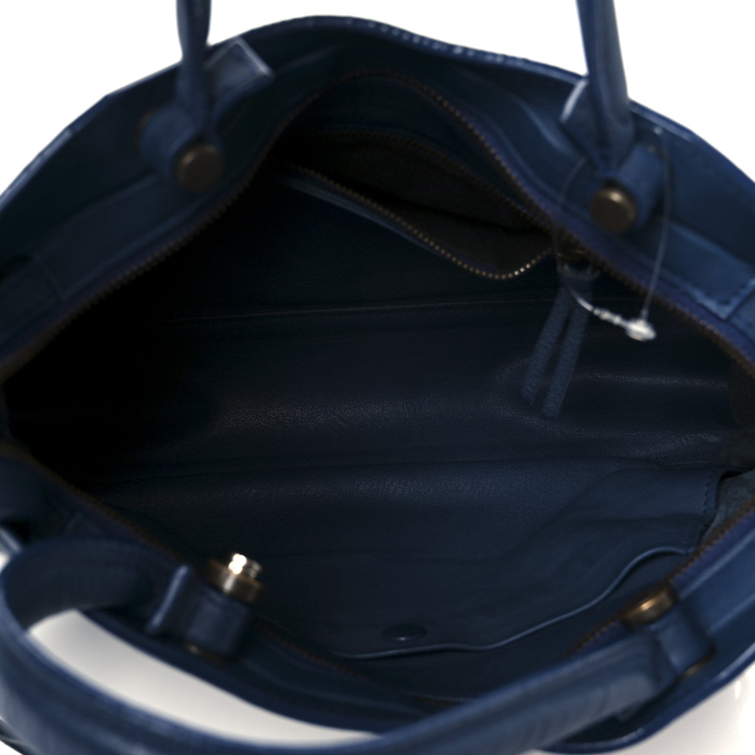Balenciaga Veau Soyeux Perforated Blackout Hardware S City Bleu Marine 6 of 11
