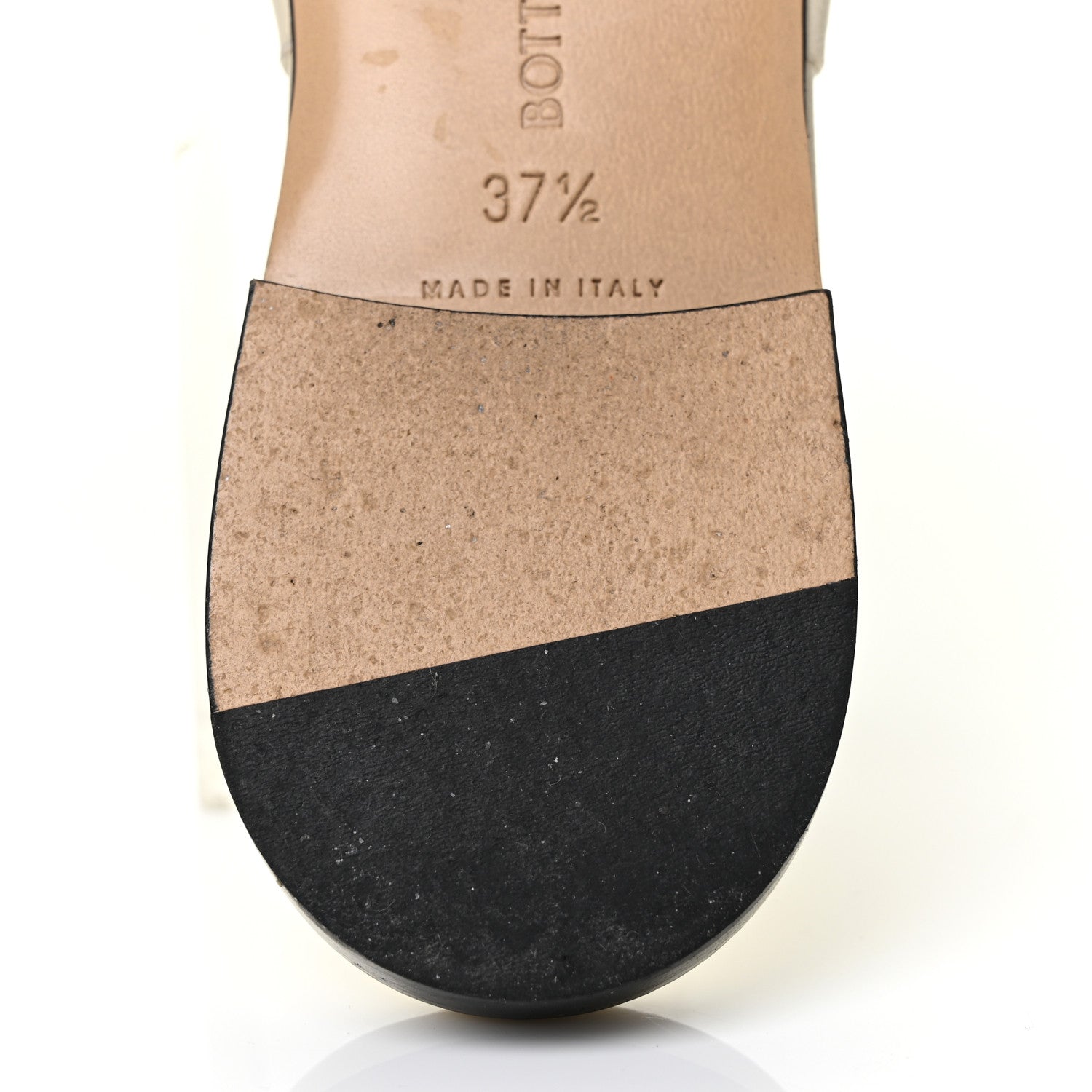 Bottega Veneta Nappa Quilted Rubber Lido Flat Sandals 37.5 Sea Salt 9 of 12