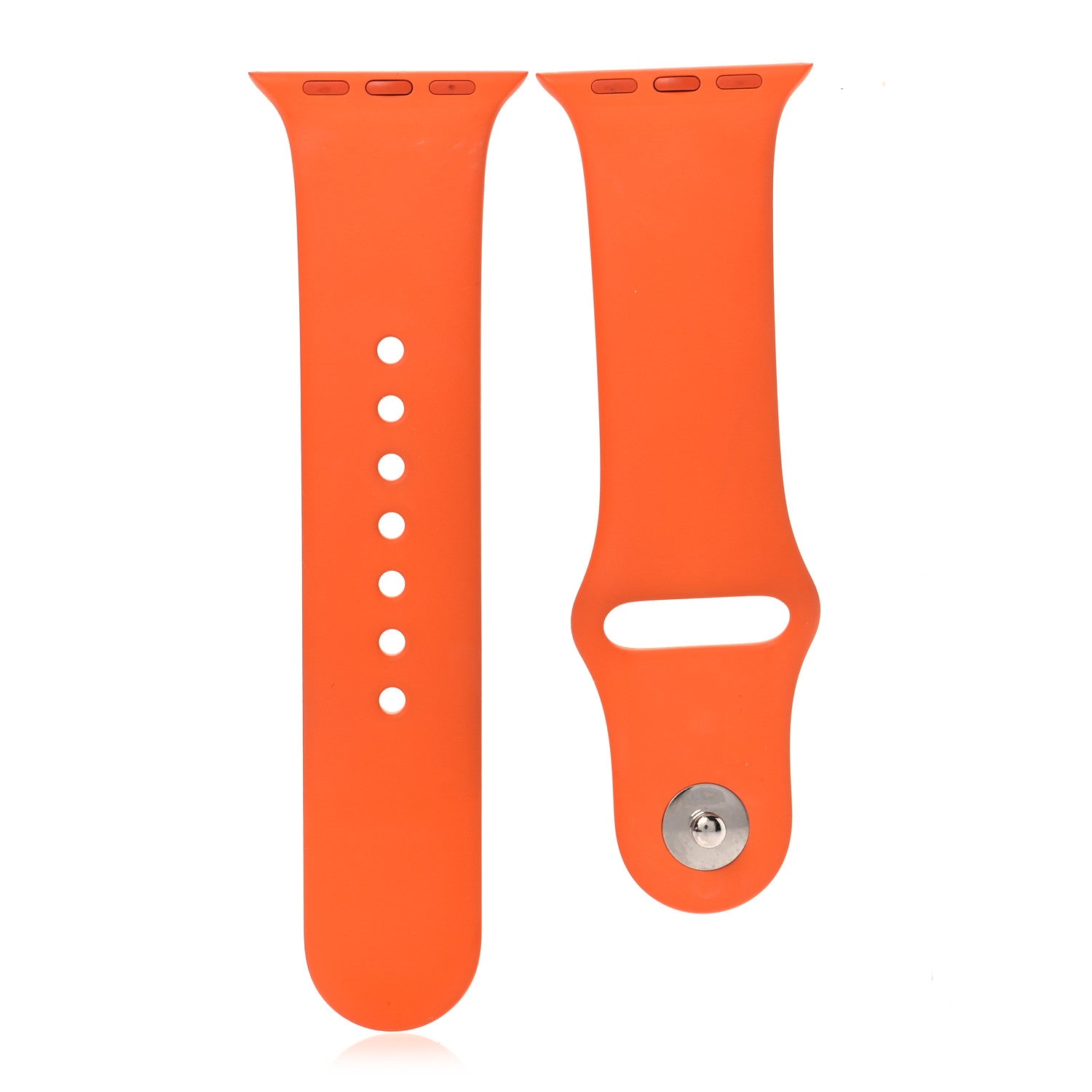 Hermes Silicone 40mm Apple Sports Watch Single Tour Band S/M Orange 1 of 6