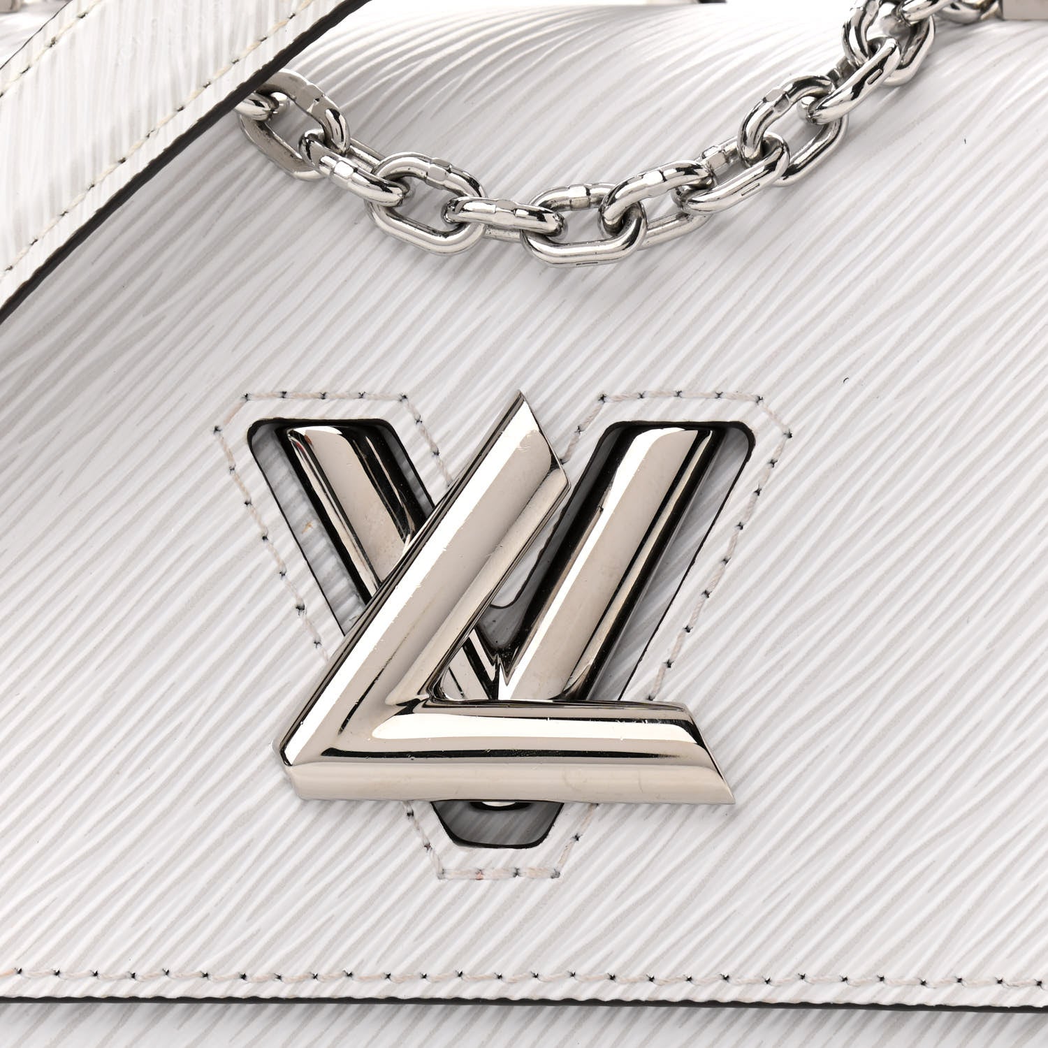 Louis Vuitton Epi Twist Shoulder Bag PM White 7 of 9