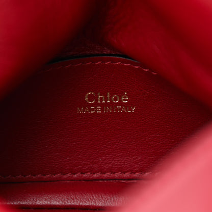 Chloe Calfskin Mini Juana Shoulder Bag Red 6 of 9