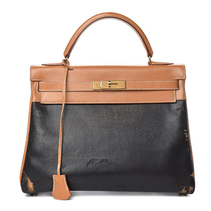 Hermes Vache Natural Amazonia Kelly Retourne 32 1 of 29