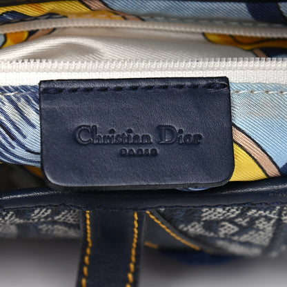 Christian Dior Monogram Saddle Bag Blue 6 of 9