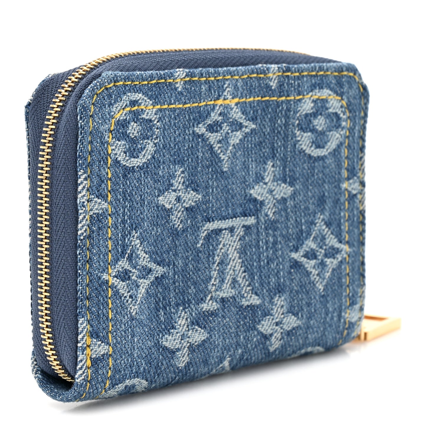 Denim Monogram Zippy Coin Purse Blue