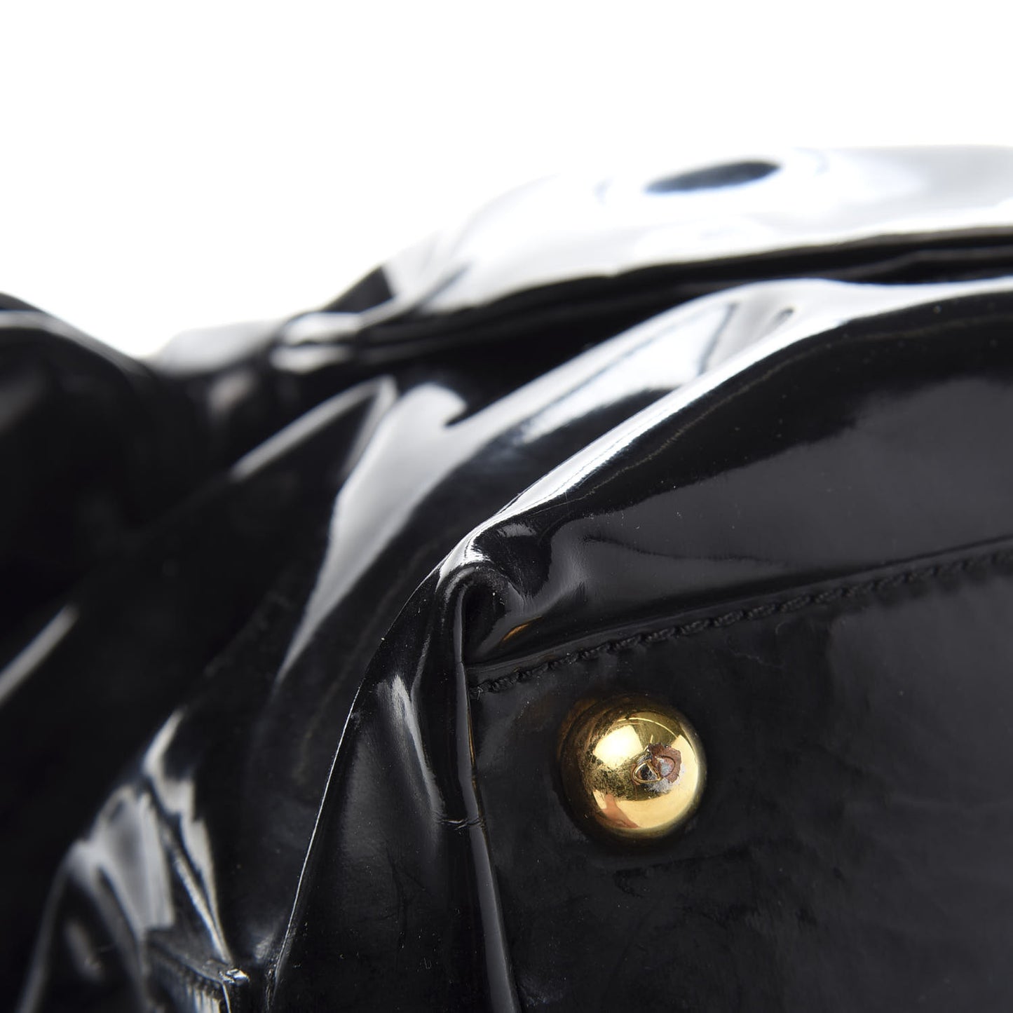 Patent Lacca Bow Tote Black