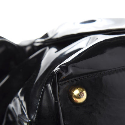 Valentino Garavani Patent Lacca Bow Tote Black 12 of 17