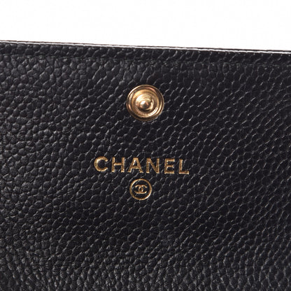 Chanel Caviar Quilted Boy Flap Card Holder Black 6 of 9