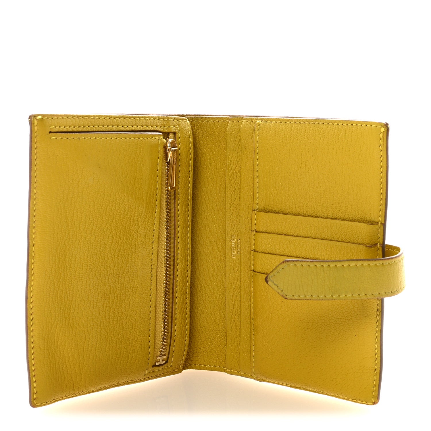 Hermes Chevre Mysore Bearn Compact Wallet Cumin 1836134 – FASHIONPHILE