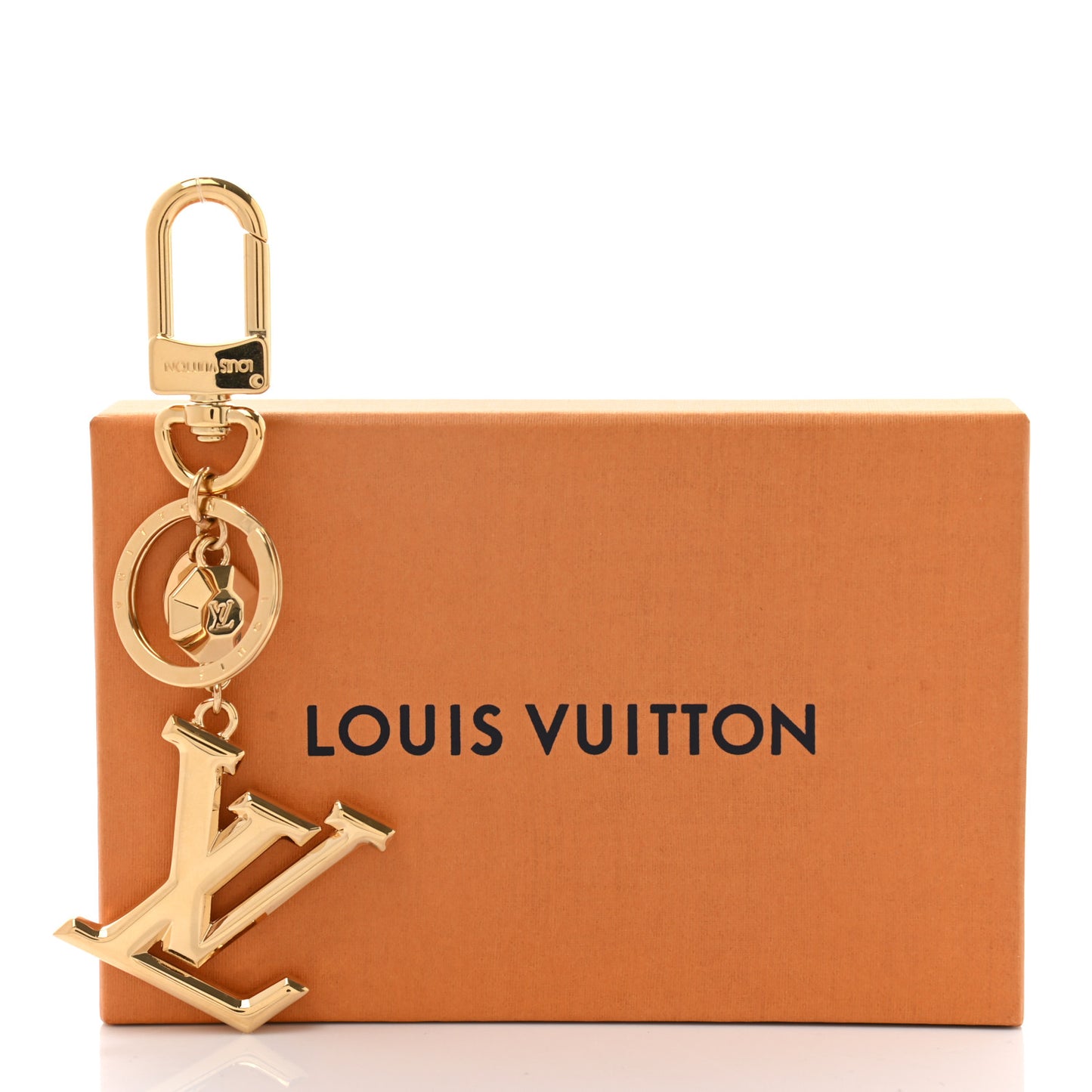 LV Facettes Bag Charm Key Holder Gold