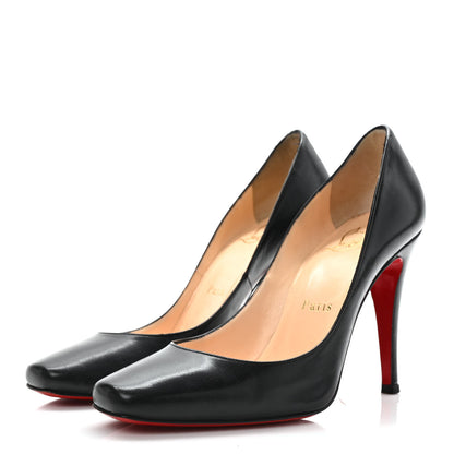 Christian Louboutin Kid Particule 100 Pumps 36 Black 3 of 9