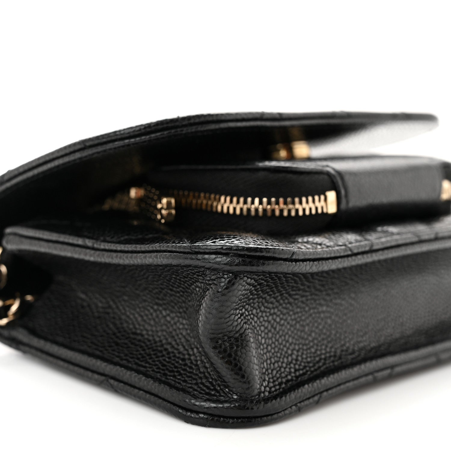 Chanel Caviar Quilted Business Affinity Clutch With Chain Black 10 of 12