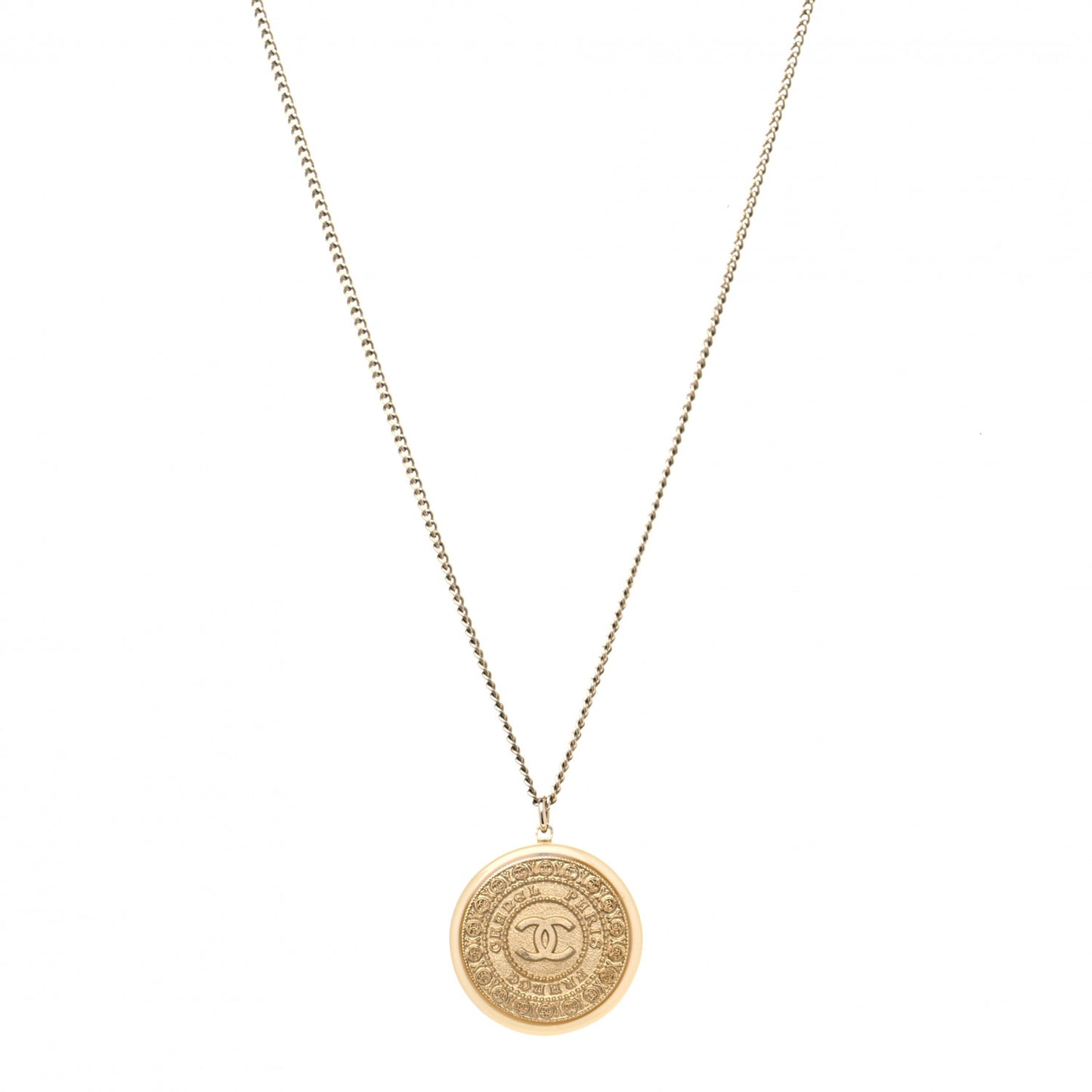 Medallion Chain Necklace Gold