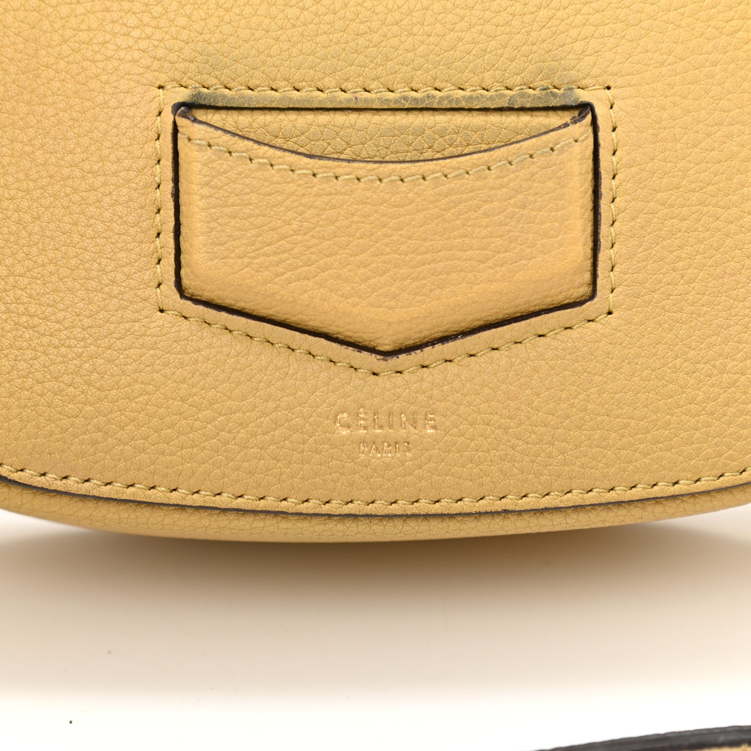 Celine Grained Calfskin Small Trotteur Vanilla 6 of 15