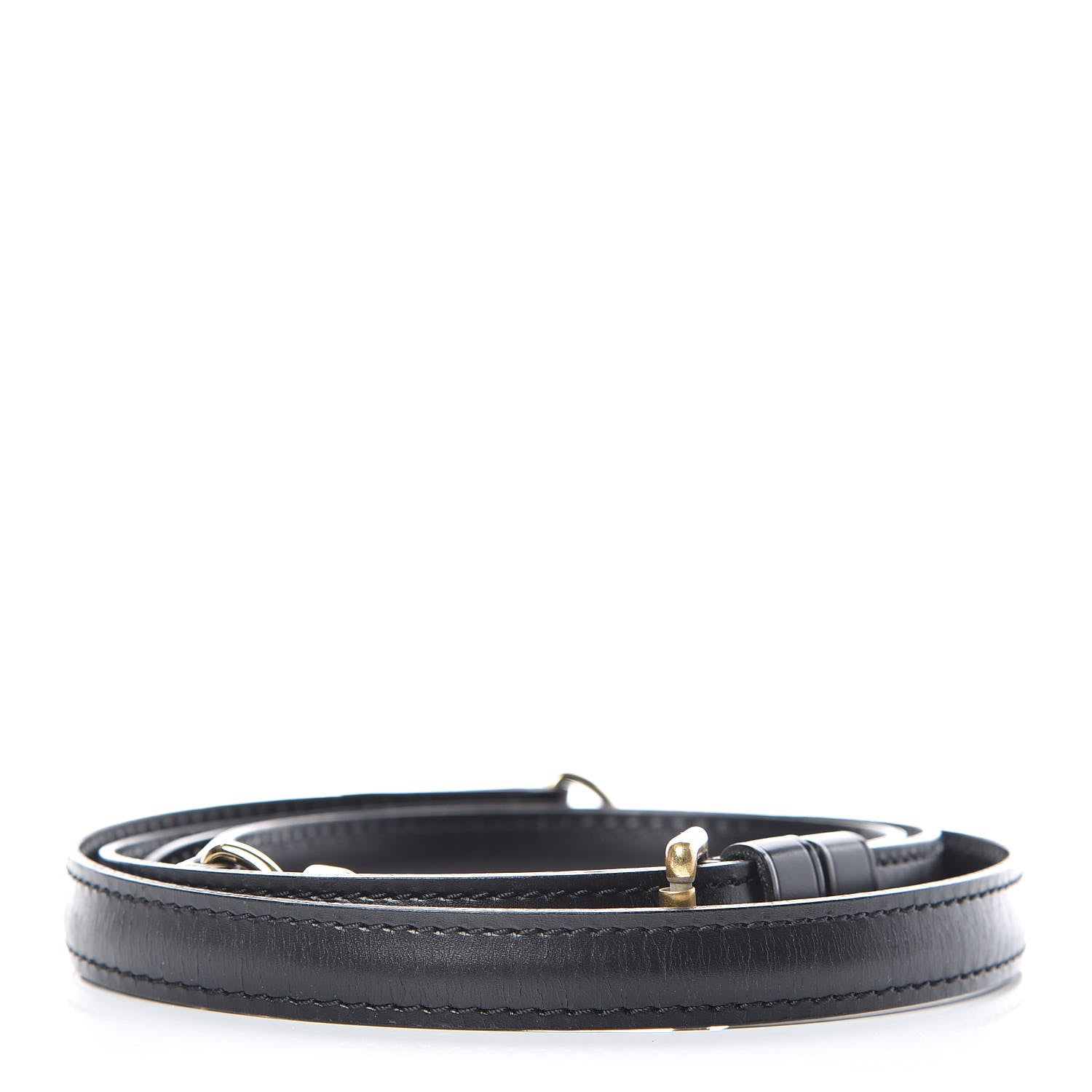 Louis Vuitton Calfskin 16mm Adjustable Shoulder Strap Black 2 of 2