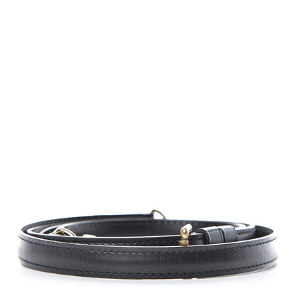 Louis Vuitton Calfskin 16mm Adjustable Shoulder Strap Black 2 of 2